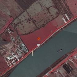 Carville satellite view site map.