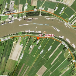 St. James satellite view site map.