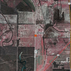 Dixie satellite view site map.