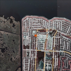 Kenner satellite view site map.