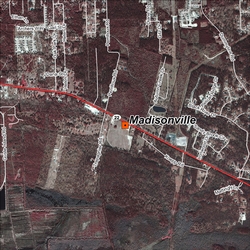 Madisonville satellite view site map.