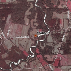 Pride satellite view site map.