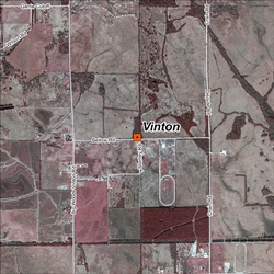 Vinton satellite view site map.