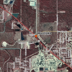 Westlake satellite view site map.